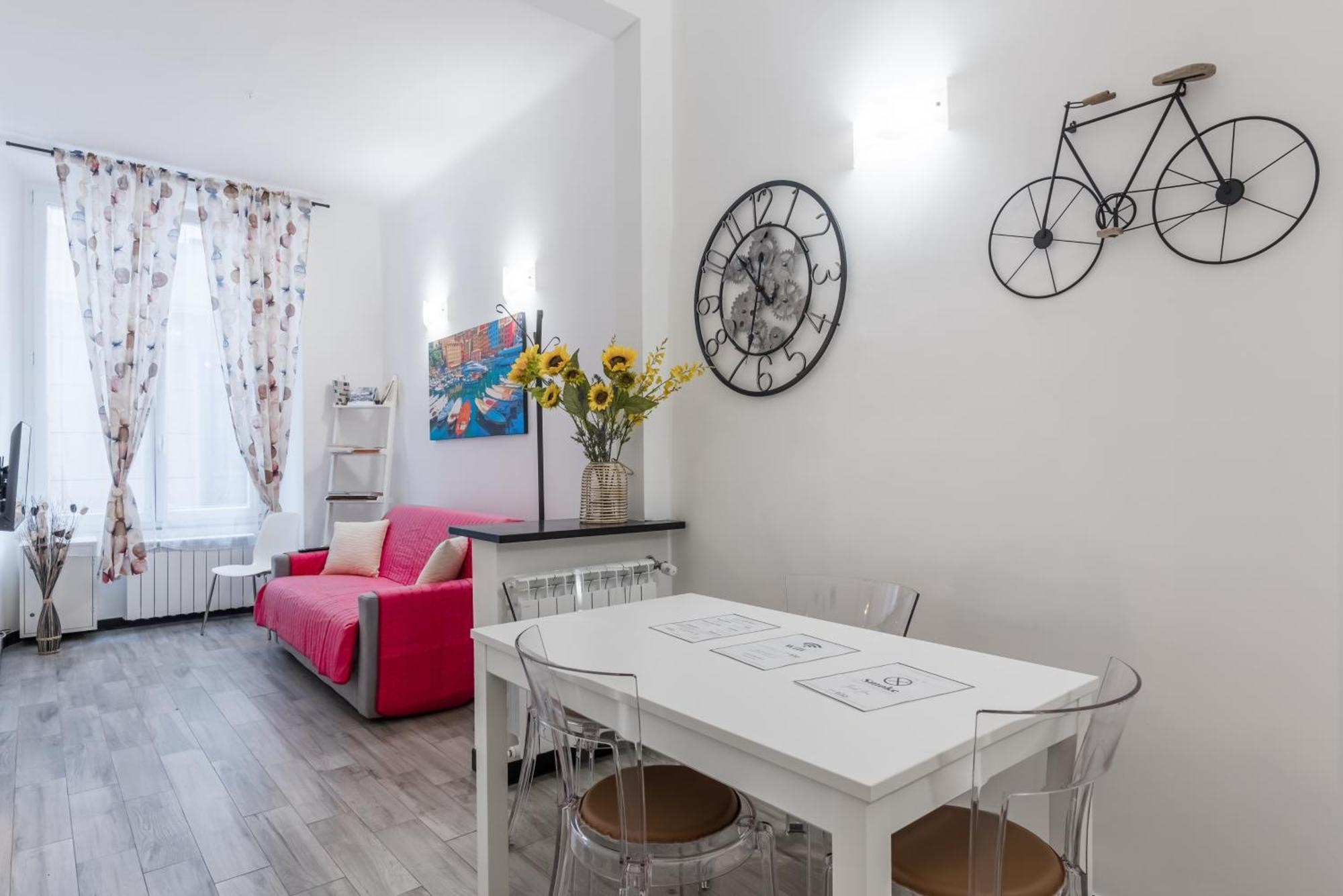 Acquario 5 Minuti, 1Br , Free A-C, Wifi & Netflix "City Center" By Tilo 热那亚 外观 照片