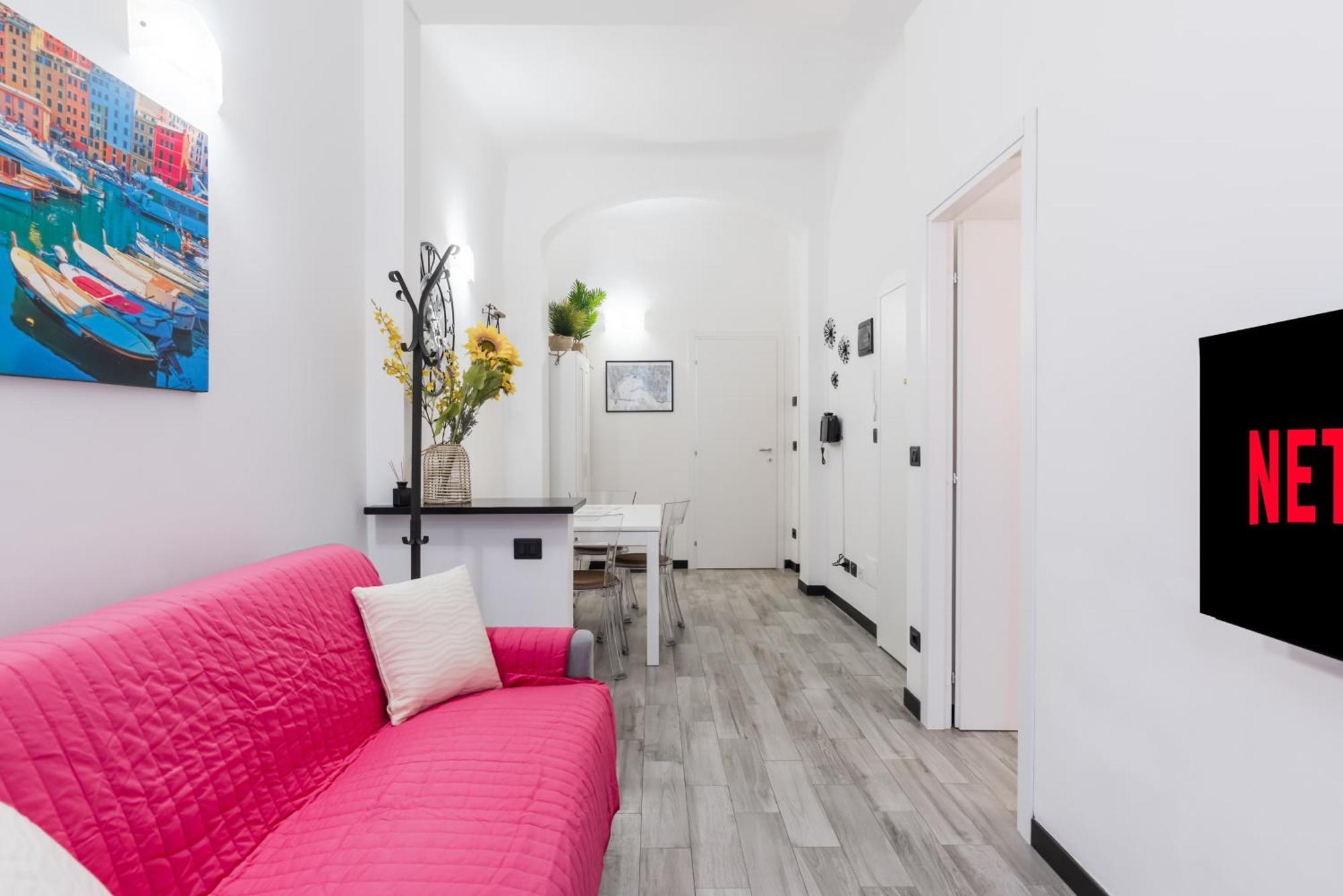 Acquario 5 Minuti, 1Br , Free A-C, Wifi & Netflix "City Center" By Tilo 热那亚 外观 照片
